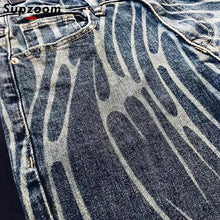 Load image into Gallery viewer, Zipper Fly Stonewashed Casual Patchwork Jeans
