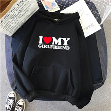 Load image into Gallery viewer, fall winter Man Woman Home Outdoor Casual Sport Loose Pullover 2025 Hot Sale Couple Hoodie Classic Love BF GF Printed Sweatshirt
