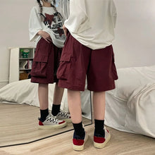 Load image into Gallery viewer, Women High Waist Cargo Shorts
