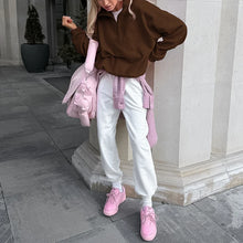 Load image into Gallery viewer, Original Fall Winter Lamb Fleece Hoodie Women Casual Loose Thick Zipper Long Sleeve Lapel Pullover Top Lady Hoodies Streetwear
