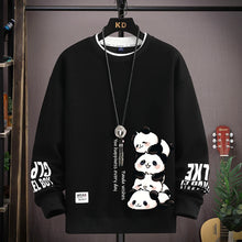 Load image into Gallery viewer, Men Cartoon Panda Print Long Sleeve Sweatshirt
