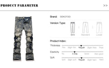 Load image into Gallery viewer, Men's Pearl Boot Cut Denim Jeans
