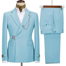 Load image into Gallery viewer, Men's Blazer Pants and Jacket Italian Design Notched Lapel Slim Fit Suit
