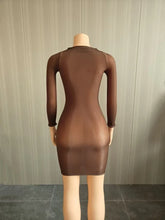 Load image into Gallery viewer, Wmstars  Sexy Stretchy Shiny  See Through  Dress
