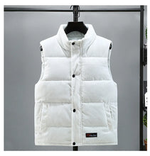Load image into Gallery viewer, 2025 New Vest Jacket Men's Autumn Winter Warm Coat Stand Collar Padded Waistcoat Corduroy Work Wear Male Clothes M-5XL
