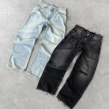 Load image into Gallery viewer, Men Ripped Holes Washed Denim Distressed Jeans
