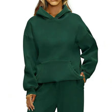 Load image into Gallery viewer, Autumn Winter Casual Sports hoodie Sweatshirt Solid-color long-sleeve Women's Fashion Loose hoodie Women's tops pullover
