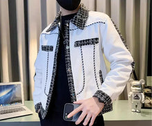 Load image into Gallery viewer, Men's Black Male  Splicing  Korean Reviews Stylish Jacket
