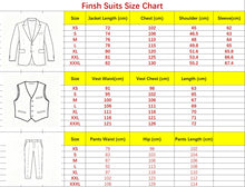 Load image into Gallery viewer, Men's 3 Piece Herringbone Suit
