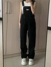 Load image into Gallery viewer, Ulzzang High Street Ins Letter Loose Retro Overalls Chic Girls
