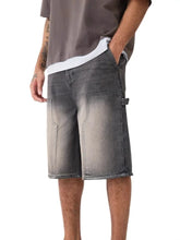 Load image into Gallery viewer, Men's Strecth Knee Length Washed Shorts
