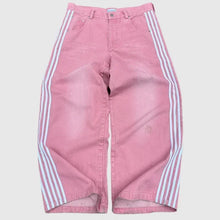 画像をギャラリービューアに読み込む, Y2K Harajuku striped embroidery texture casual jeans for men and women retro hip-hop street loose high-waisted wide-leg pants
