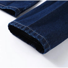 Load image into Gallery viewer, Casual Denim Jacket Pants Set Women Lace Up Lapel Pocket Single Breasted Coat Straight Jeans 2025 Spring High Street Outfit Lady
