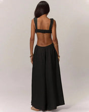 Load image into Gallery viewer, Hollow Out Slim Solid Color Sleeveless Casual Elegant Temperament Simple Jumpsuit
