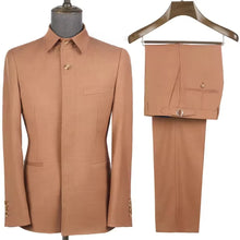 Load image into Gallery viewer, Tailor Made Safari Suits For Men 2 Pcs Casual Square Collar Jacket Pants Formal Business Official Daily Wear Costume Homme
