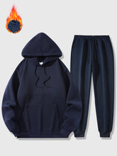 Load image into Gallery viewer, Men's Sports 2-piece Solid Color Casual Set
