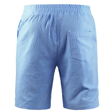 Lade das Bild in den Galerie-Viewer, Men's Summer New Cotton Linen Shorts Male lightweight Breathable Solid Color Linen Trousers Versatile Streetwear Short Pants
