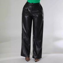 Lade das Bild in den Galerie-Viewer, African High Waist PU Pants
