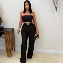 Lade das Bild in den Galerie-Viewer, FAGADOER Sexy Hollow Out Bodycon Jumpsuit
