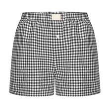 Load image into Gallery viewer, Women's  Elastic Waistband, Checkered Shorts,
