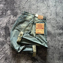 Load image into Gallery viewer, 14OZ American vintage  red ear high-end loose straight leg denim pants
