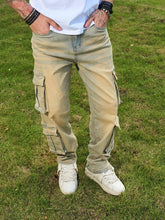 Load image into Gallery viewer, Casual Straight Jeans Mens Vintage Multi Pocket Patchwork Denim Jeans
