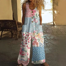 Load image into Gallery viewer, Jumpsuits Para Mujer Elegantes Women's Casual Sleeveless Loose Pocket Overalls Women's Long Jumpsuit Jumsuite Mujer Kombinezony
