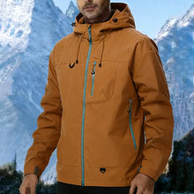 Load image into Gallery viewer, Men's Outdoor Jacket Waterproof Windbreaker Sports Climbing Trekking Multiple Pockets Skiing Softshell Zipper Hooded Jackets

