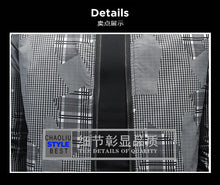 Cargar imagen en el visor de la galería, Chaqueta casual ajustada con estampado de rayas
