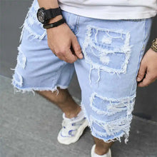 Load image into Gallery viewer, Ripped Denim Distressed Cat Whiskers Short
