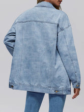 Load image into Gallery viewer, Women's  Denim Long Sleeve Oversized Button Jacket
