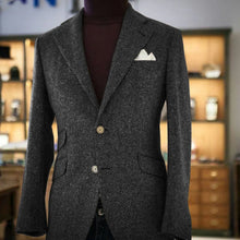 Load image into Gallery viewer, Men's Herringbone Slim Fit Suit Jacket
