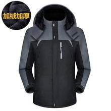 Cargar imagen en el visor de la galería, Chaqueta reflectante de algodón grueso con forro polar para hombre, chaqueta de invierno para exteriores, cálida, para escalada, informal
