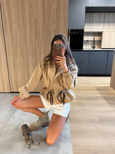 Load image into Gallery viewer, Women's Fashion Drawstring  Lapel Long Sleeve Single-Breasted Slim Coat Jacjket

