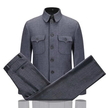 Load image into Gallery viewer, Mao Chinese Tunic  Traditional  Jacket Pants Set
