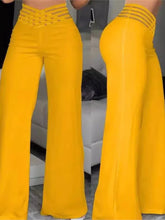 Lade das Bild in den Galerie-Viewer, Elegant High Waist Wide Leg Pants
