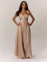 Load image into Gallery viewer, Hollow Out Slim Solid Color Sleeveless Casual Elegant Temperament Simple Jumpsuit

