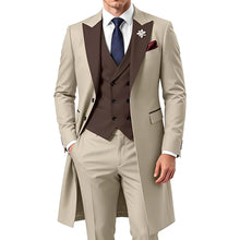Load image into Gallery viewer, 3 Piece Mens Tailcoat Slim Fit Double breasted Suit
