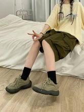 Load image into Gallery viewer, Women High Waist Cargo Shorts
