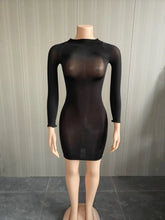 Load image into Gallery viewer, Wmstars  Sexy Stretchy Shiny  See Through  Dress
