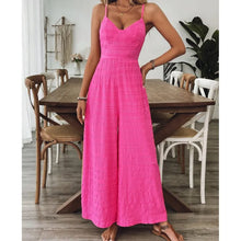 Load image into Gallery viewer, 2025 Simple Style Jumpsuit Jumpsuits For Woman  Wide Leg Women's Clothing Casual Sleeveless Sling Solid Color Holiday Vacation
