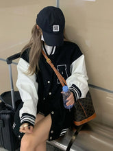 Load image into Gallery viewer, Women Bomber  Baseball Oversize Varsity Jacket
