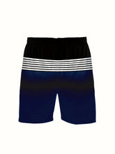 Cargar imagen en el visor de la galería, Men's Striped  Pattern Print Outdoor Two Piece Set
