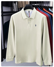 Load image into Gallery viewer, High end brand 100% cotton long sleeve polo shirt fashion luxury pony embroidery business casual comfort new Paul men's T-shirt
