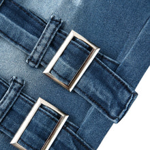 Load image into Gallery viewer, Men Slim Biker Ripped Long Denim  Skinny Jeans
