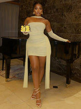 Load image into Gallery viewer, Weird Puss Sexy See Through Dress + Shawl
