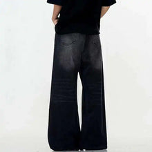 Load image into Gallery viewer, IEFB Simple Men's Denim Trousers Solid Color Washing American Style Casual Pants Straight Leg Baggy Male Jeans Spring 9W667
