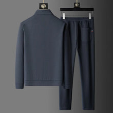 Load image into Gallery viewer, Suit Men's Casual Breathable High-end Jacket Trousers Stand-up Collar Zipper Open Mens Clothes Spring and Autumn New Sportswear
