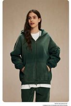 Lade das Bild in den Galerie-Viewer, ZODF  Retro  Men Spray-Dyed Zipper Hoodies Unisex
