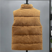 Load image into Gallery viewer, 2025 New Vest Jacket Men's Autumn Winter Warm Coat Stand Collar Padded Waistcoat Corduroy Work Wear Male Clothes M-5XL

